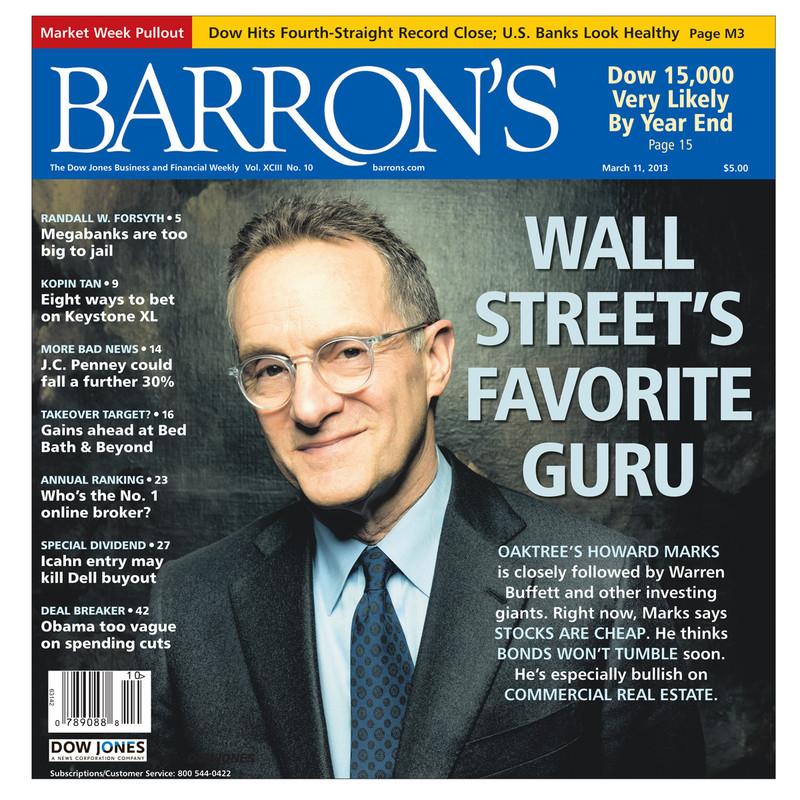 Barron's Wall Street's Favorite Guru cover